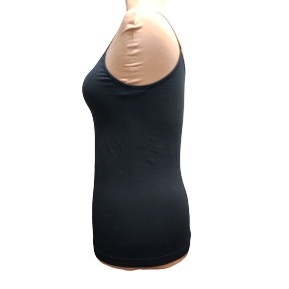 Worthington L XL womens shapewear tank top black seamless stretch cami smoothing - Picture 6 of 12